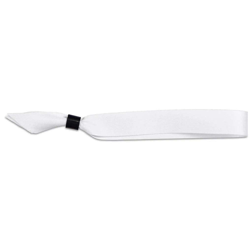 Festival Armband, white satin