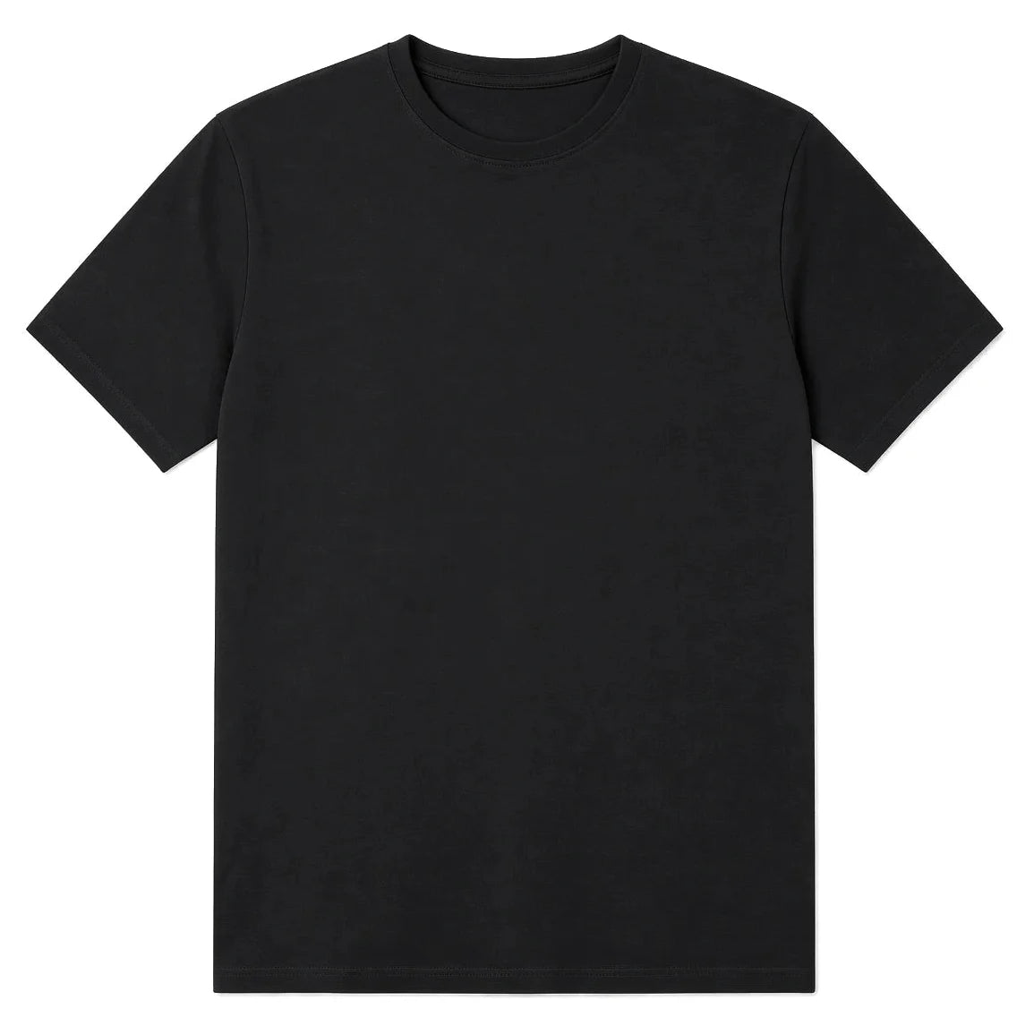 Black premium classic tee, 165gsm, front