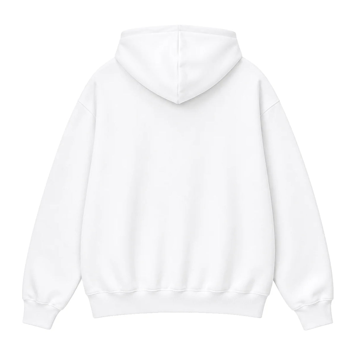 Oversized Hoodie, white, back