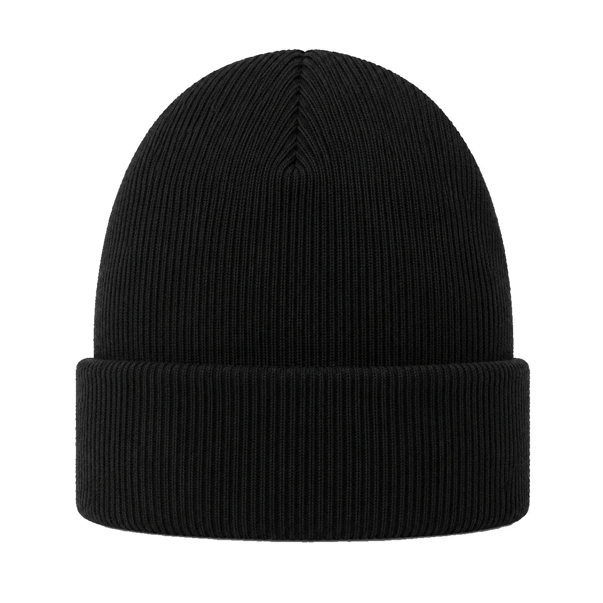 Ribbed Beanie, black, back