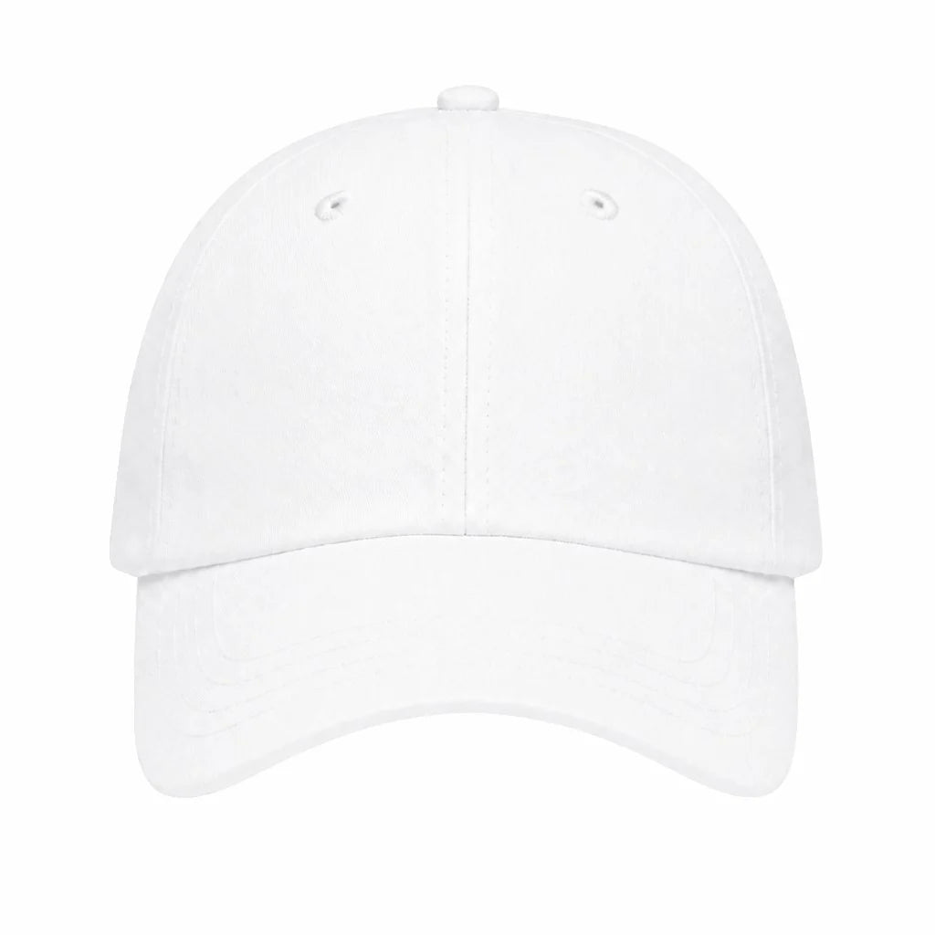 Six Panel Cap, white, front