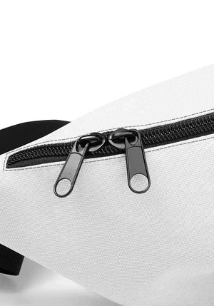 Ballito Waist Bag, white, zip detail