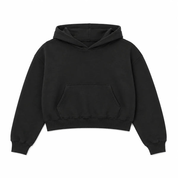 Oversized Crop Hoodie