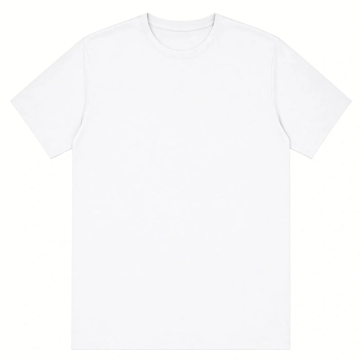 White premium classic tee, 165gsm, front