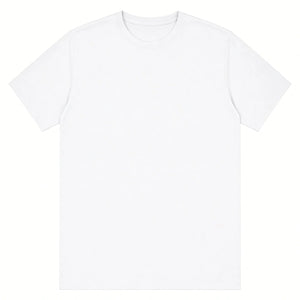 White premium classic tee, 165gsm, front