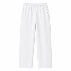 Open Leg Sweatpant, white, front