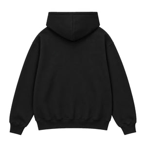 Oversized Hoodie, black, back