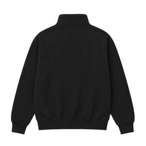 Quarter Zip, black, back