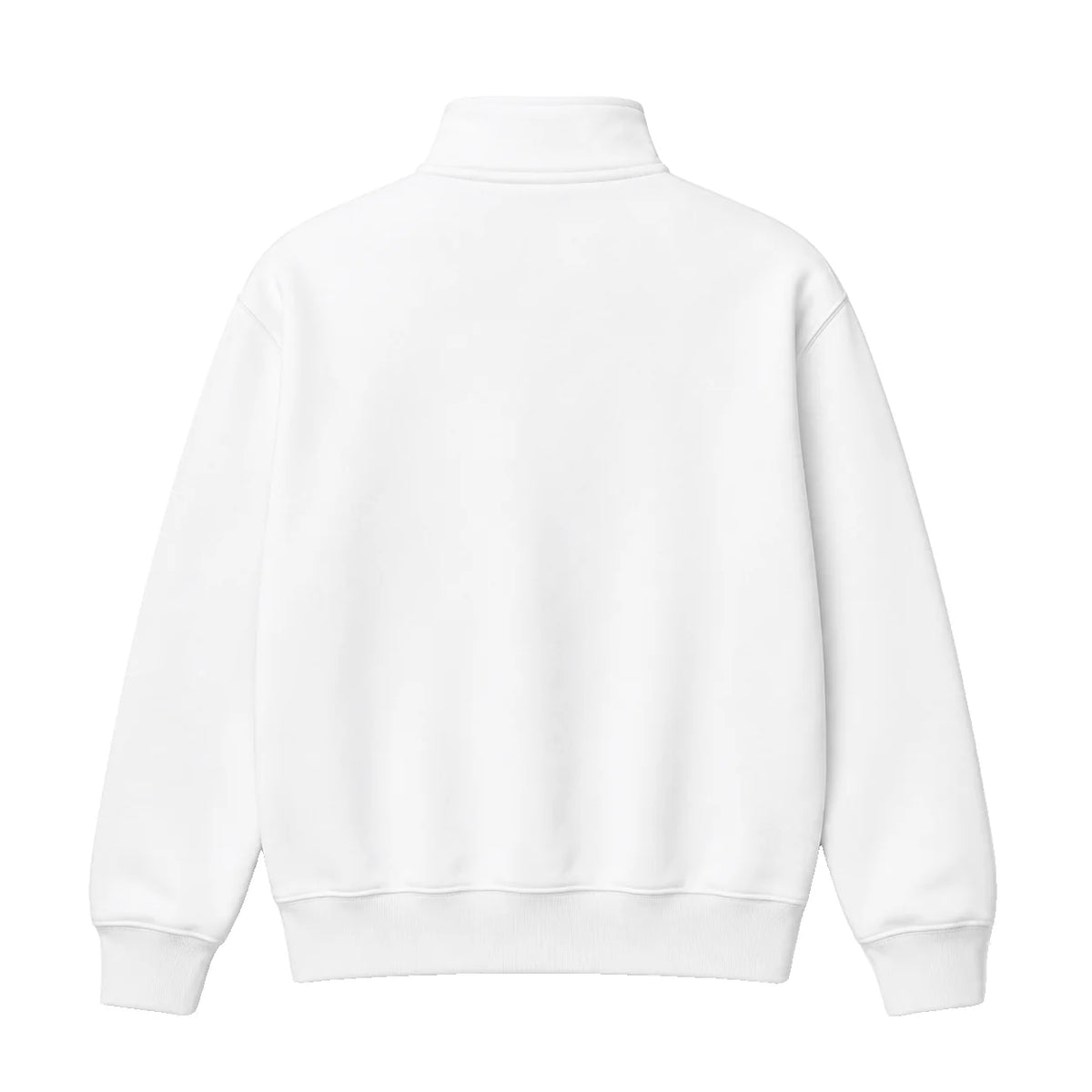 Quarter Zip, white, back