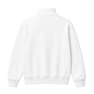 Quarter Zip, white, back