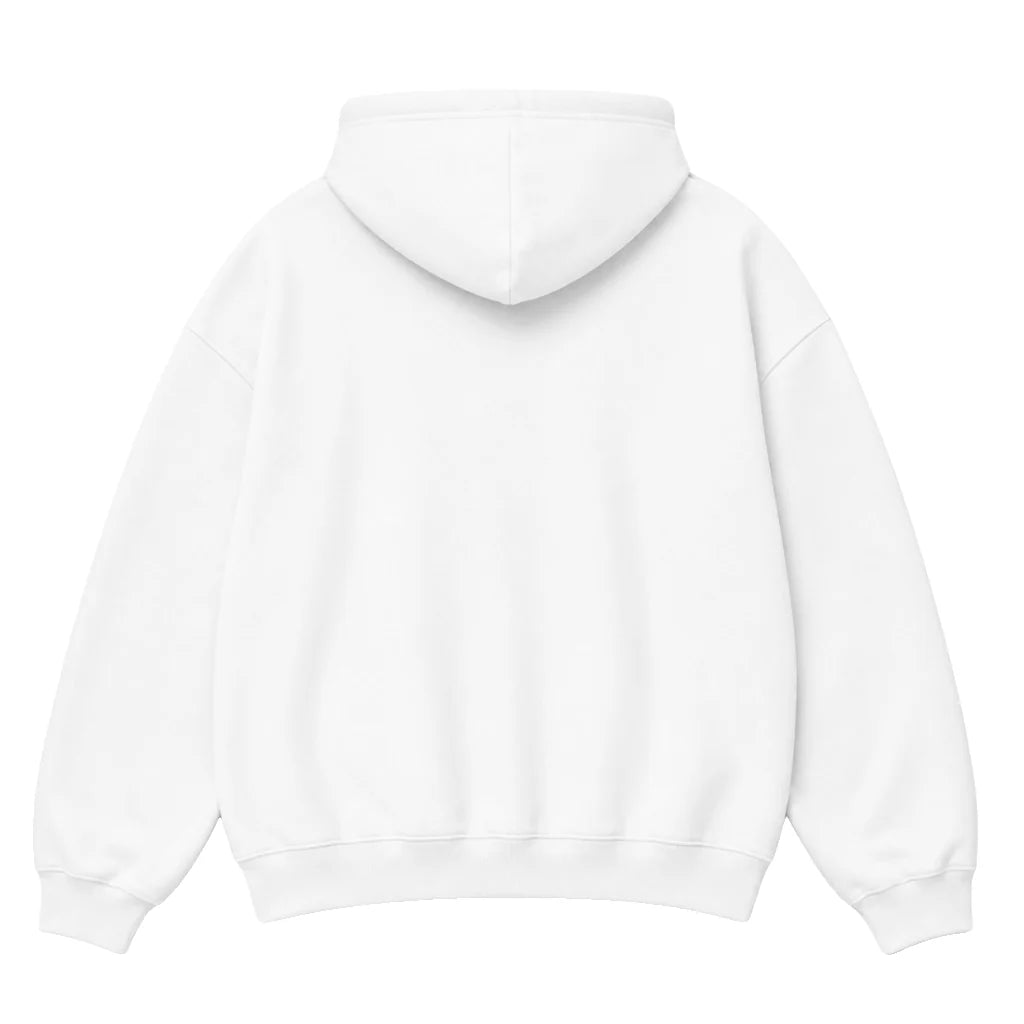 Side Pocket Hoodie, white, back