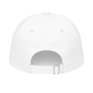 Six Panel Cap, white, back