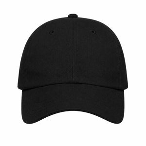 Six Panel Cap, black, front