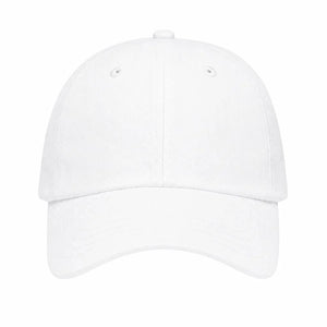 Six Panel Cap, white, front