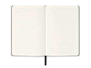 A5 Lined Notebook, lined pages, flat lay